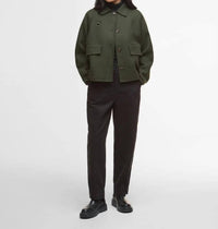 Barbour - Leonie Cropped Wool Blend Overshirt