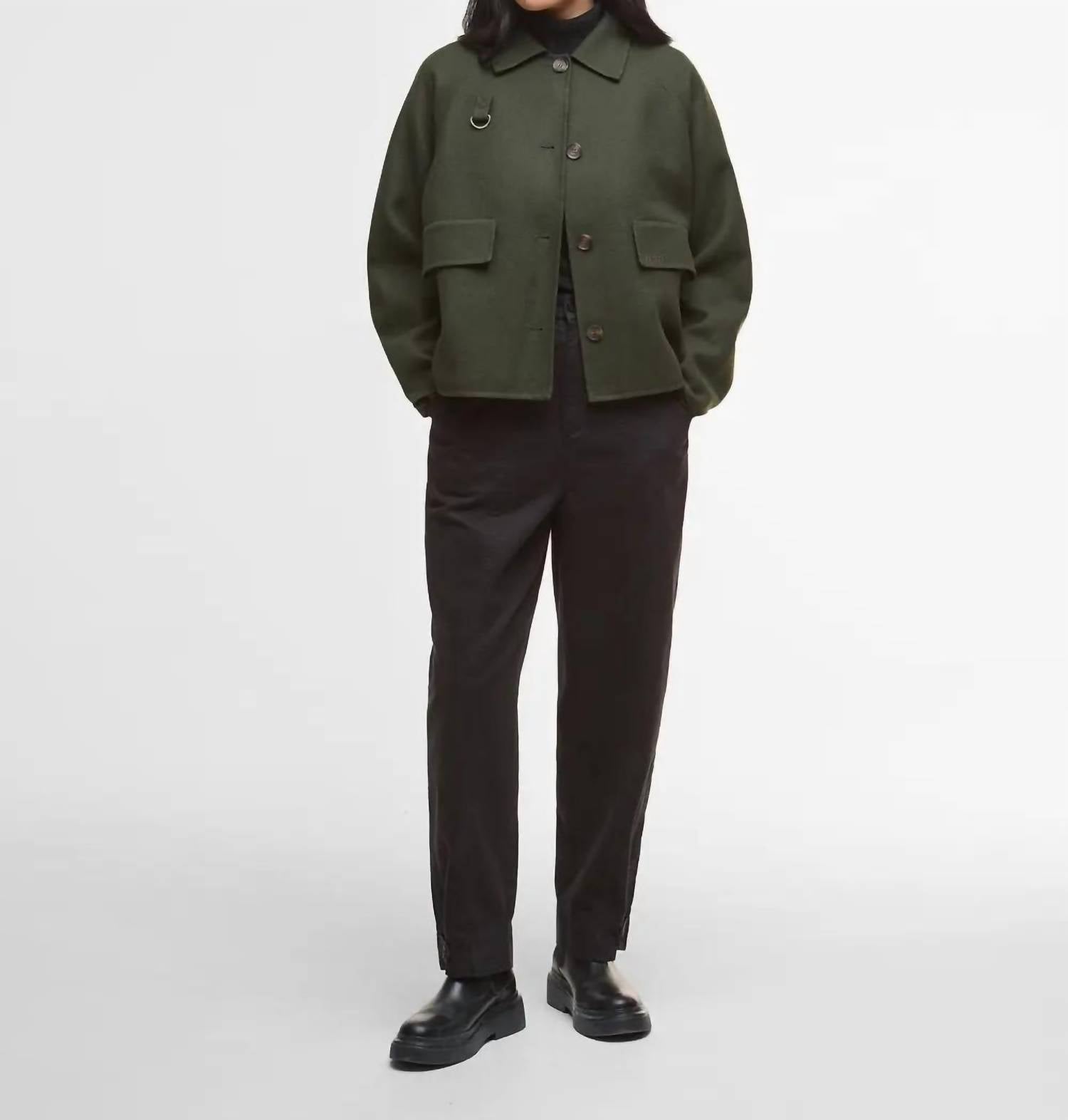 Barbour - Leonie Cropped Wool Blend Overshirt