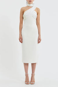 Rebecca Vallance - Atlas Halter Tie Midi Dress