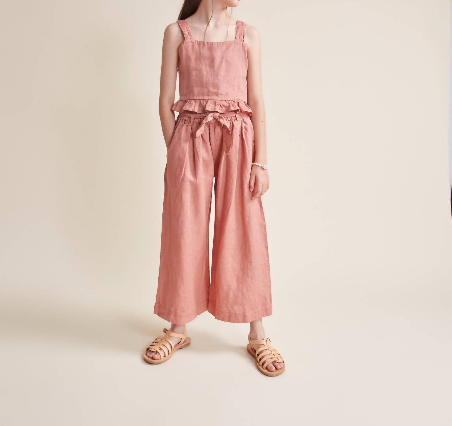 Búho - Argile Linen Top