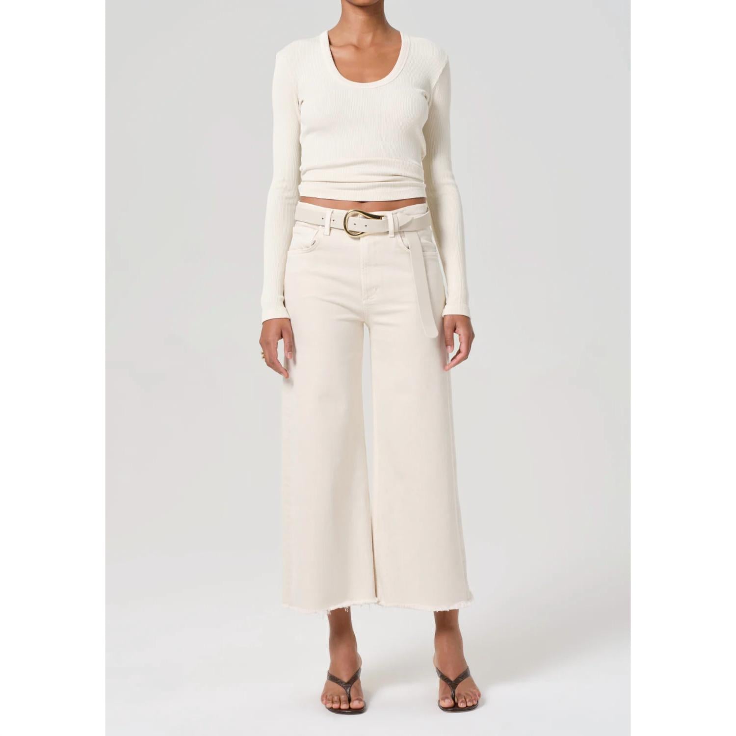 Citizens Of Humanity - Lyra Crop Wide Leg Jeans