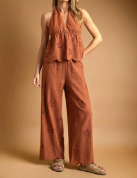 Miou Muse - Desert Bloom Halter Top