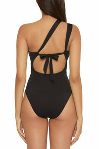 Becca - Convertible Bandeau One Piece Asymmetrical Straps Bathing Suits