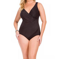 Miraclesuit - Oceanus Surplice One Piece Swimsuit - Plus Size
