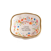 Natural Life I Love That You’re My Sister Trinket Dish in white - item
