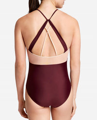 Danskin - Strappy Halter Mesh Leotard One Piece