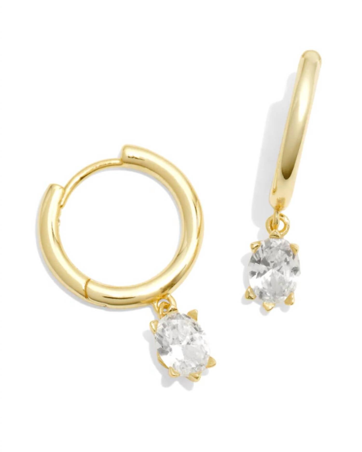 Kendra Scott - Women's Cailin Single Stone Huggie Earrings