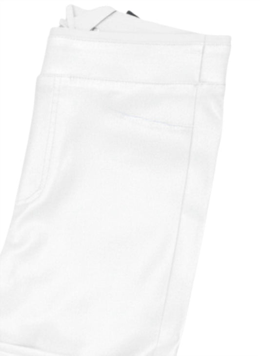 Bianco - Women's Flat Front Coated Pants