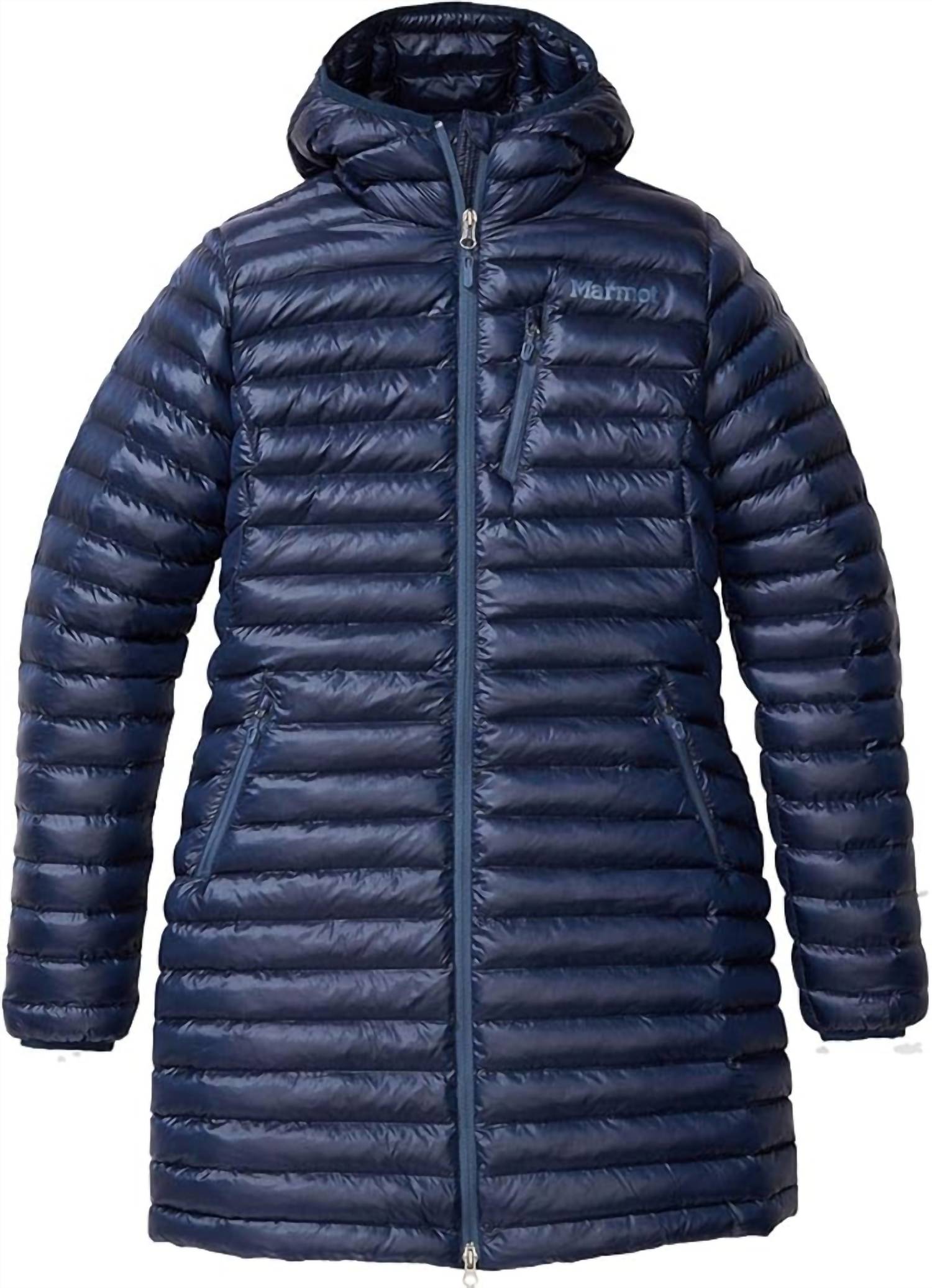 MARMOT Women's Avant Featherless Hooded Jacket in arctic navy - women's jacket