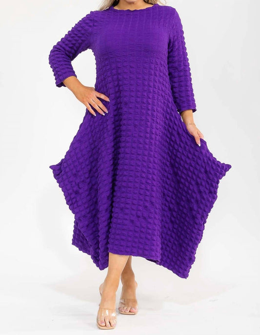 Karen T Design - Bubble Fabric Maxi Dress