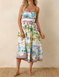 Paradisa - Catalina Poolside Print Midi Dress