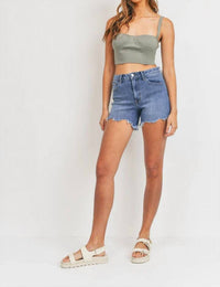 Just Black Denim - Tomboy High Rise Jean Short