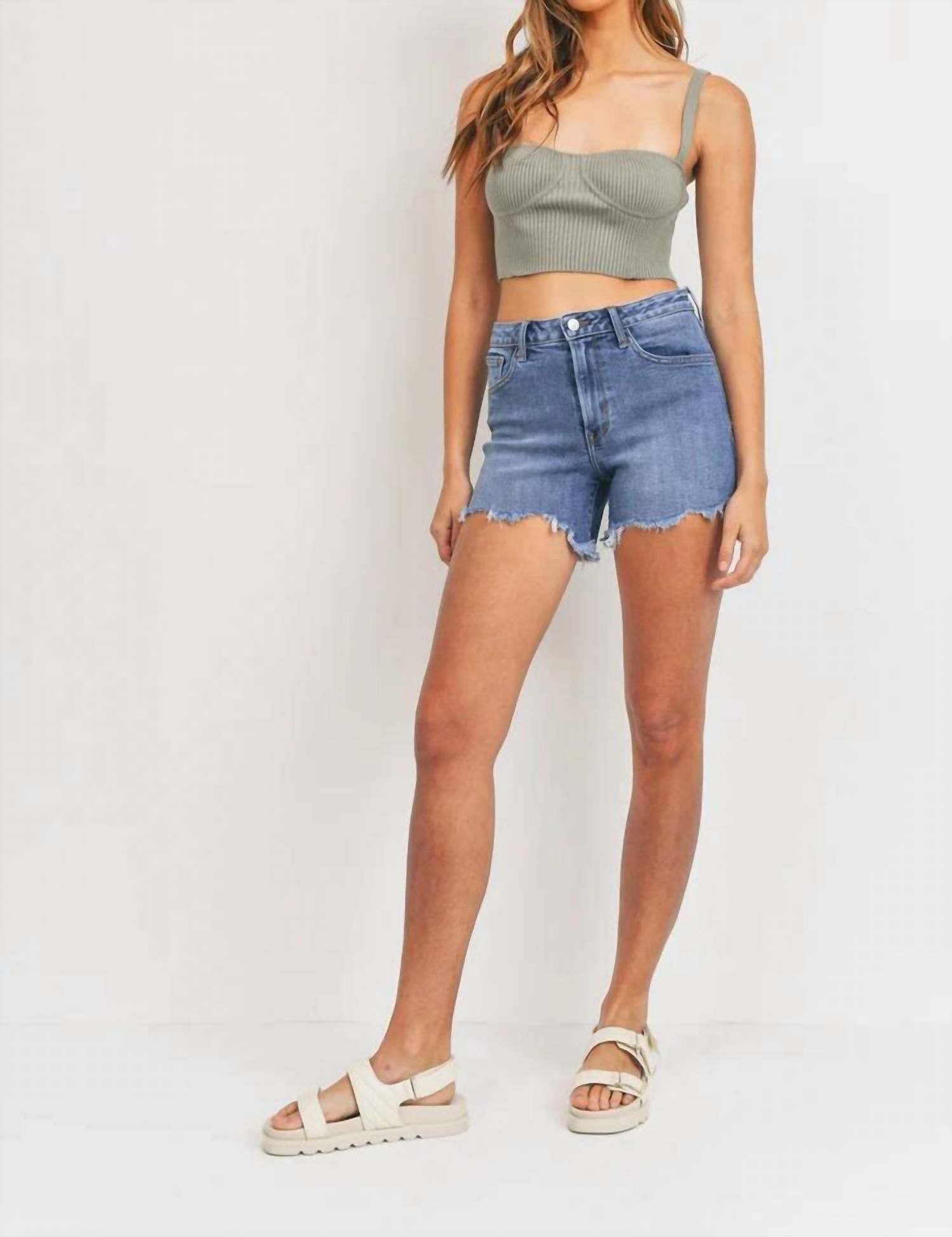 Just Black Denim - Tomboy High Rise Jean Short