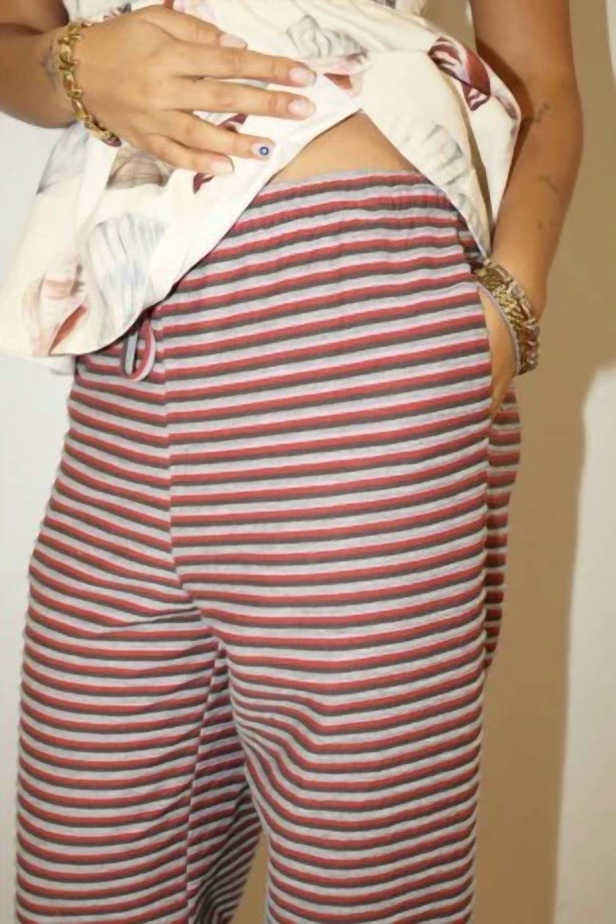 Bailey Rose - The Dylan Stripe Knit Wide Leg Pant