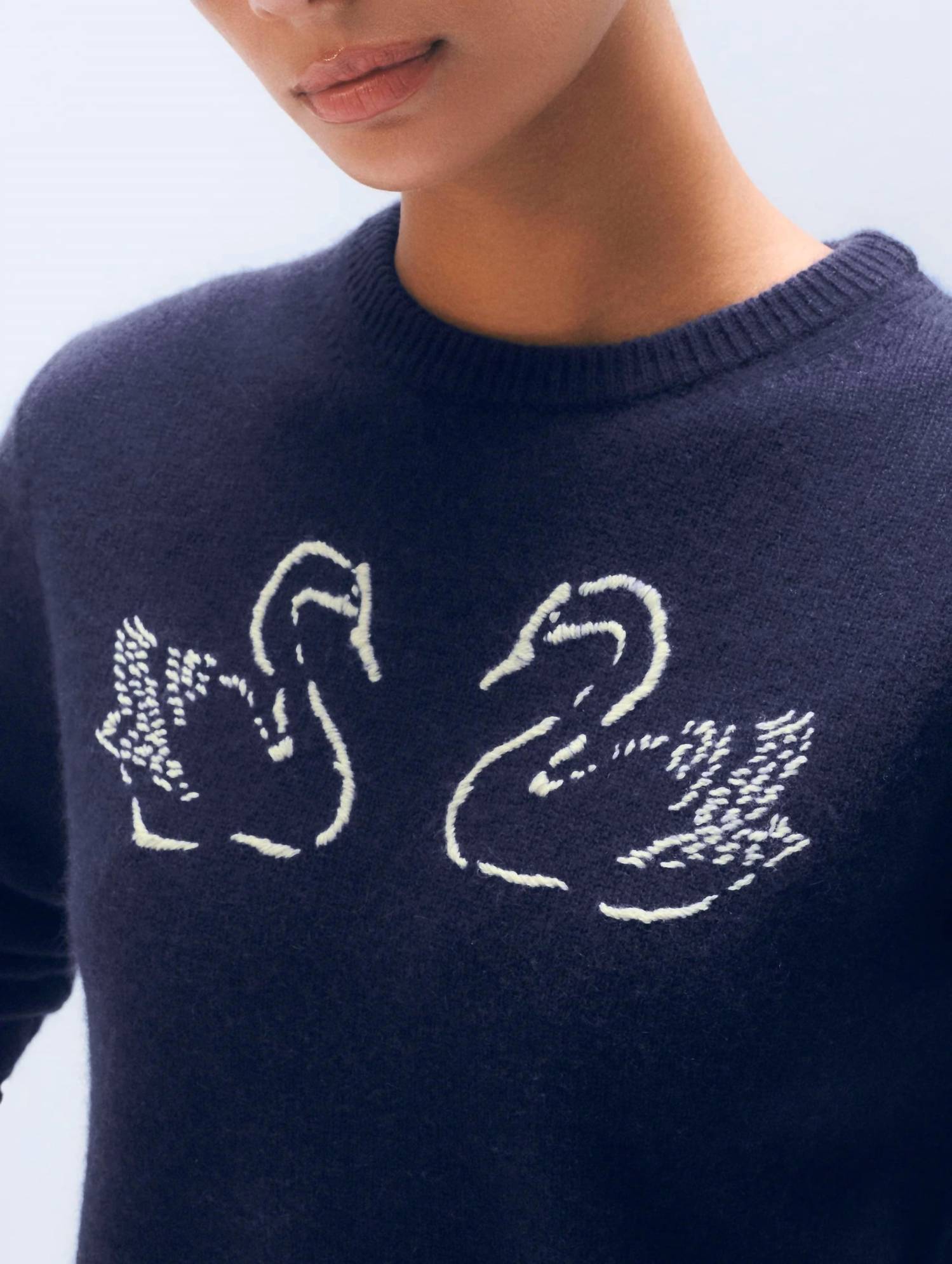 White + Warren - Cashmere Swan Crew Top