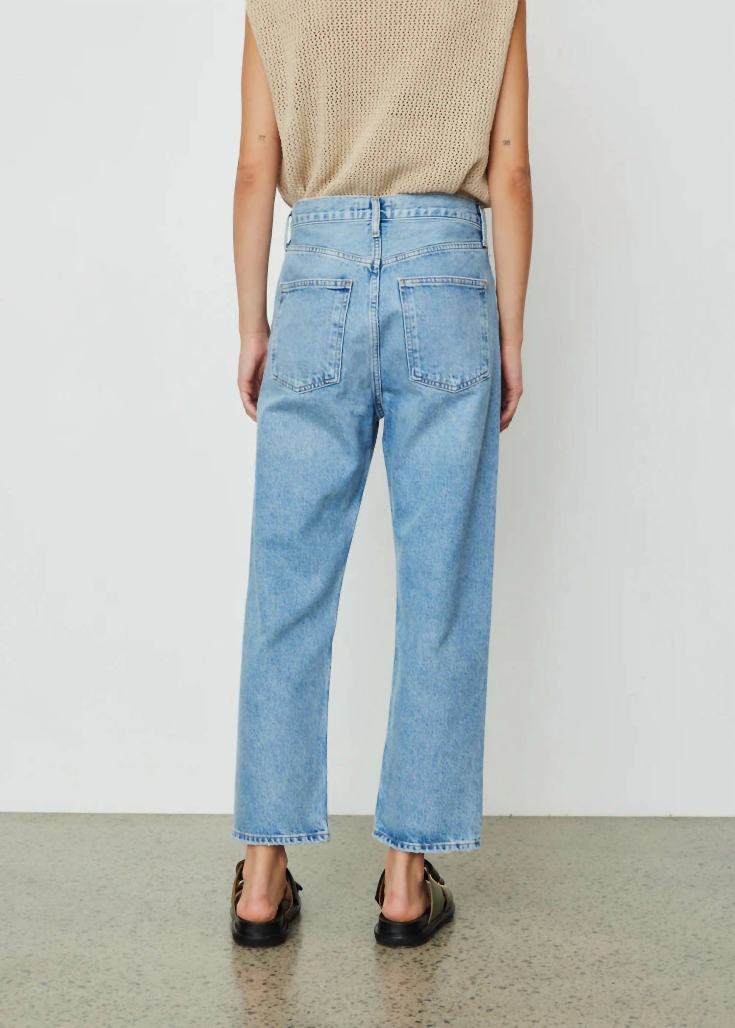 Agolde - 90's Crop Mid Rise Loose Straight Jeans
