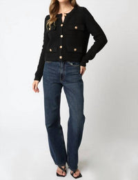 Olivaceous - Maci Knit Button Cardigan