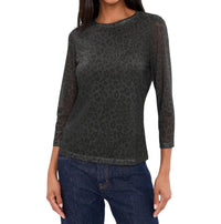 Sanctuary - Mesh Three Quarter Sleeve Top