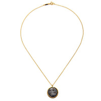 Satya Jewelry Women's Virgo Zodiac Sapphire Necklace in gold black - women's jewelry - alternate view