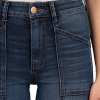 Kut From The Kloth - Jodi High-rise Wide Leg Front Patch Pockets Jean