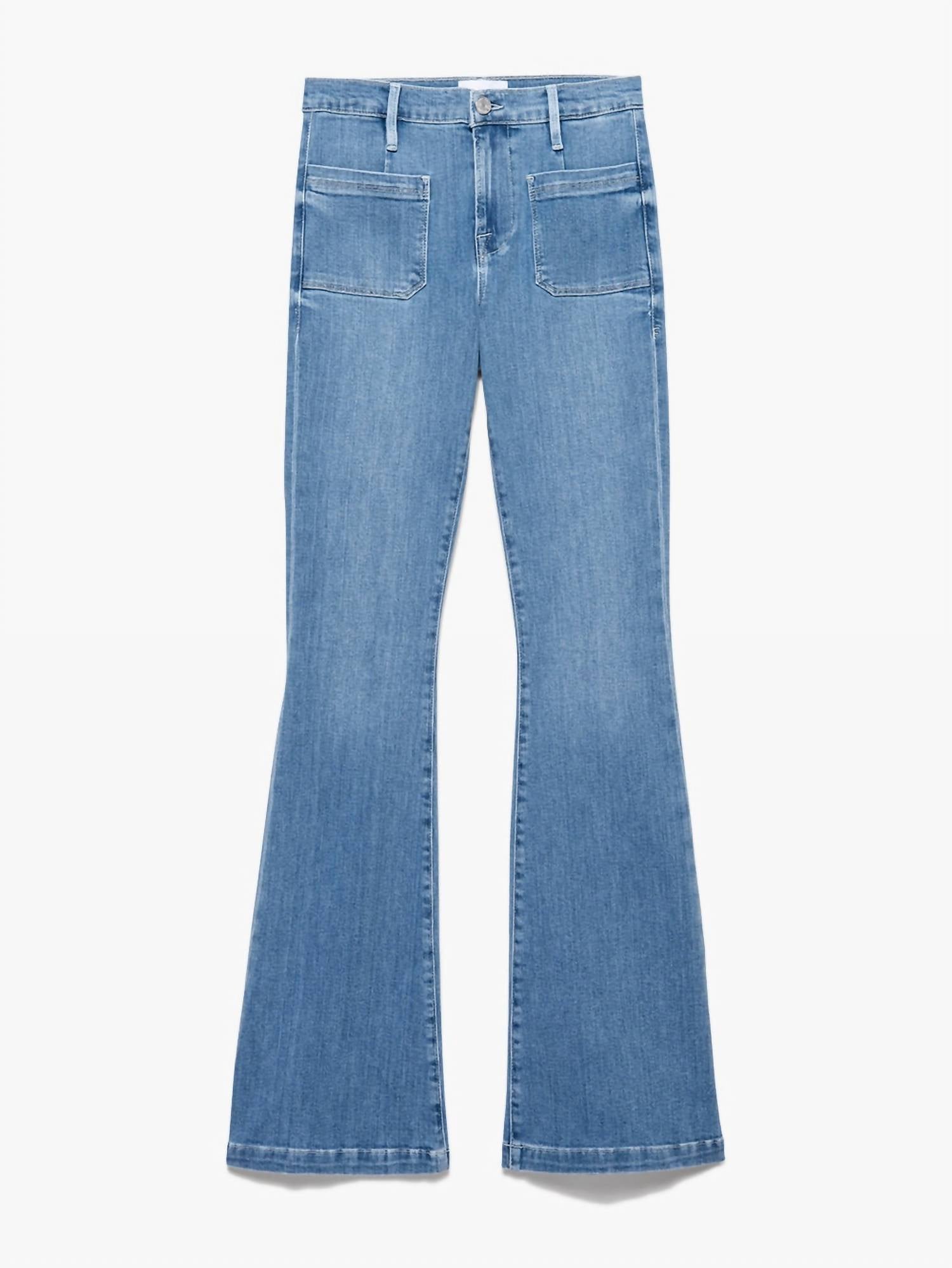 FRAME LE BARDOT FLARE JEANS in jonah - women's jeans - detail view