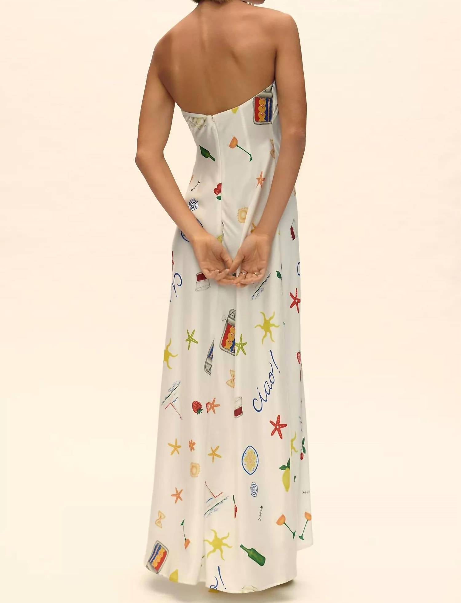 For Love & Lemons - Carla Strapless Maxi Dress