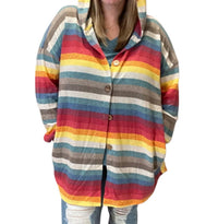 Heimish Usa - Stripe Hooded Top
