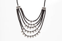 Avenue Chic - Tiny coin Beaded Gypsi Necklace