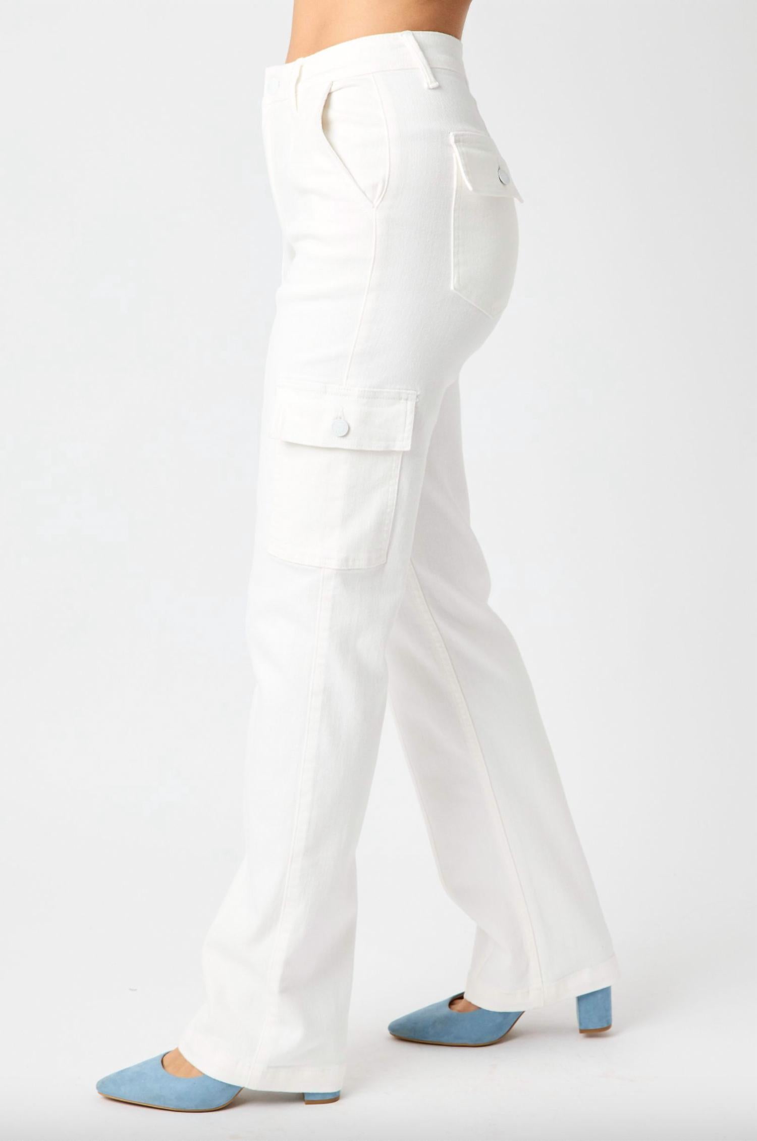 Judy Blue - Cargo Straight Leg Jeans
