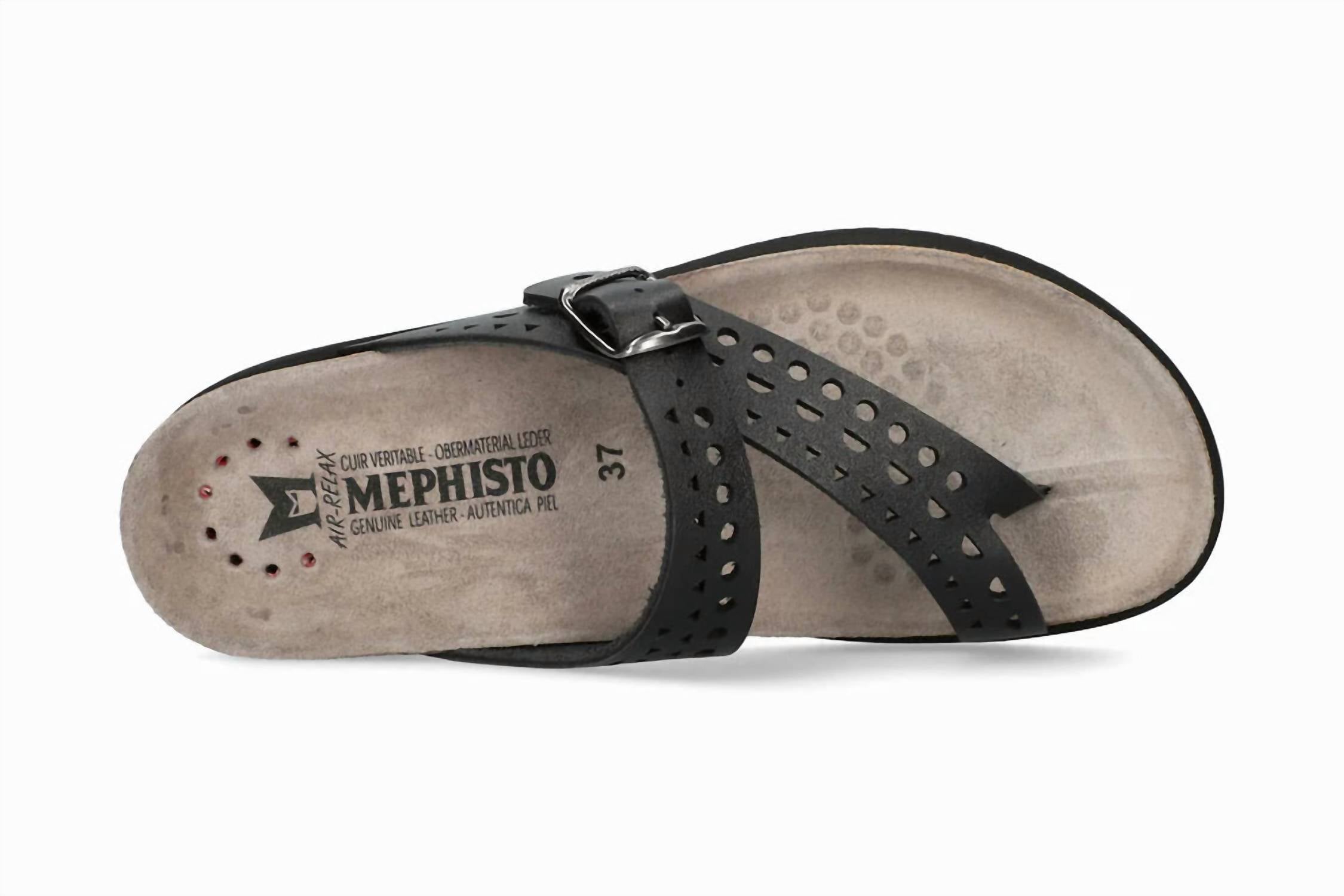 MEPHISTO Women's Helena Perf Sandals in black - women's sandal - alternate view