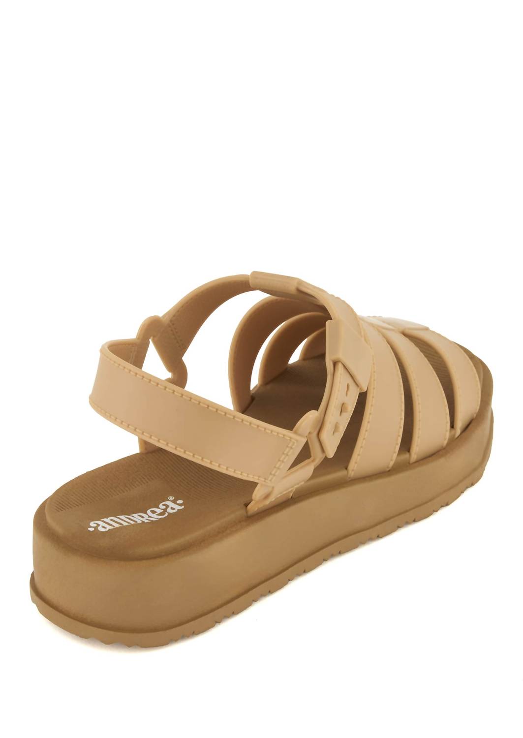 Andrea Women's Platform Sandal in light brown - women's sandal - detail view