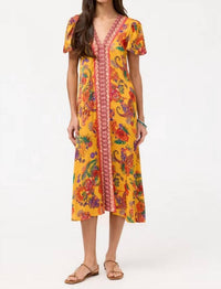 Johnny Was MIDI EVA DRESS in linnea - women's dress
