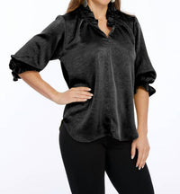 Lior - Hailey 3/4 Ruffle Sleeve Blouse