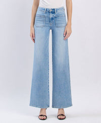 Flying Monkey - Monica High Rise Wide Leg Jeans