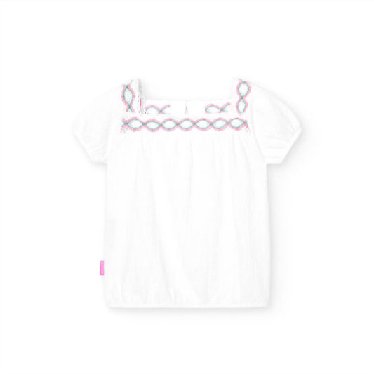 Boboli - Girls' Embroidered Top