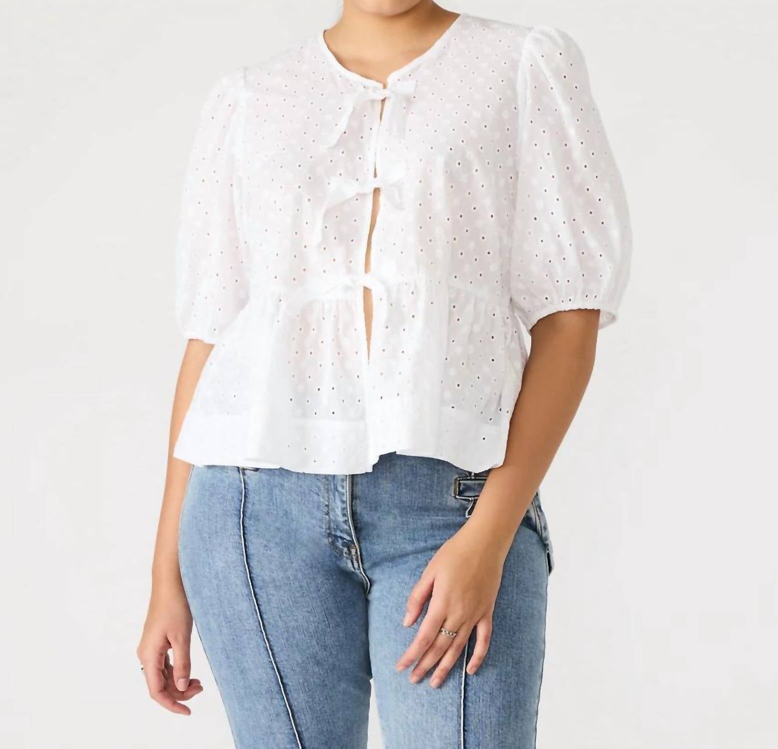 Steve Madden - Paula Eyelet Top