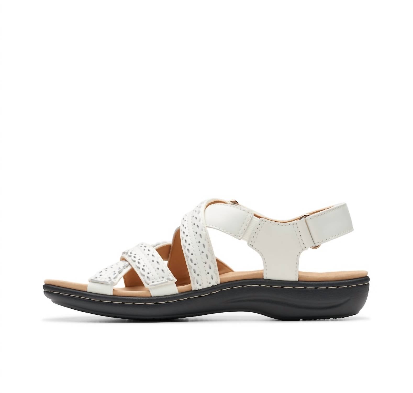 Clarks Women's Laurieann Rena Sandals in off white combi - women's sandal - alternate view