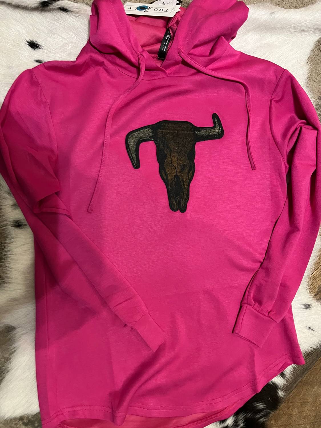 2Flyco - Bull Skull Hoodie Pullover