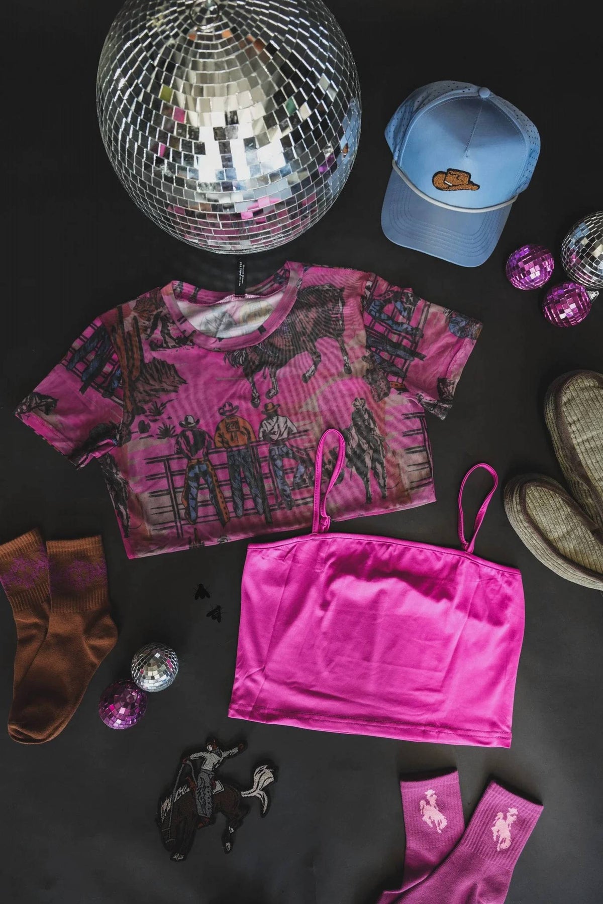 2Flyco - Cowtown Couture Mesh Tee