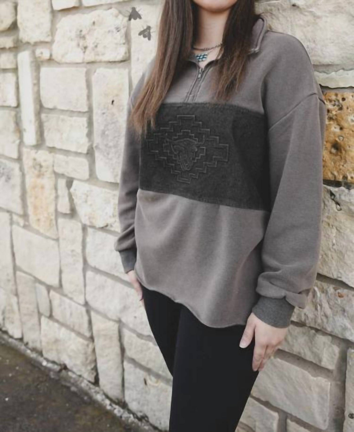 2Flyco - Dust Double Take 1/4 Zip Top
