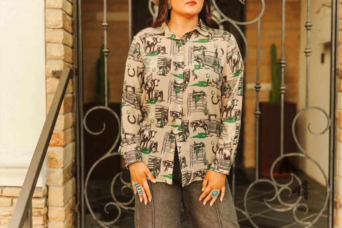 2Flyco - Greener Pastures Button Up Shirt