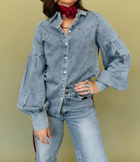 2Flyco - Heritage Denim Button Up Top