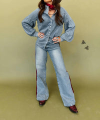 2Flyco - Heritage Denim Button Up Top
