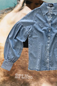2Flyco - Heritage Denim Button Up Top