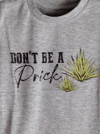 2Flyco - Kid's Don't Be A Prick Tee, Gray