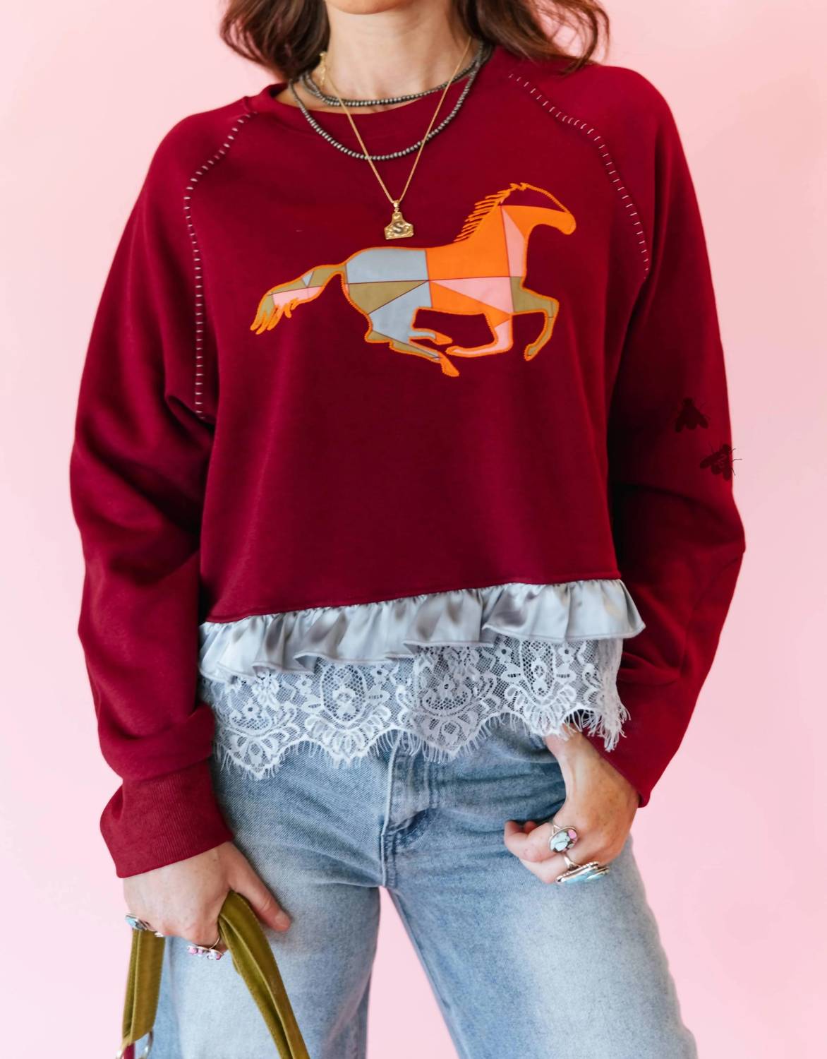 2Flyco - Quilted Gallop Pullover