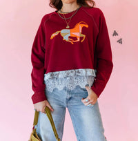 2Flyco - Quilted Gallop Pullover
