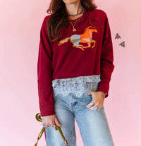 2Flyco - Quilted Gallop Pullover