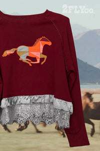 2Flyco - Quilted Gallop Pullover