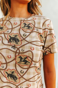 2Flyco - Red Rodeo Short Sleeve Top